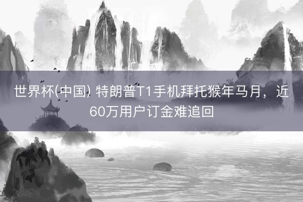 世界杯(中国) 特朗普T1手机拜托猴年马月，近60万用户订金难追回