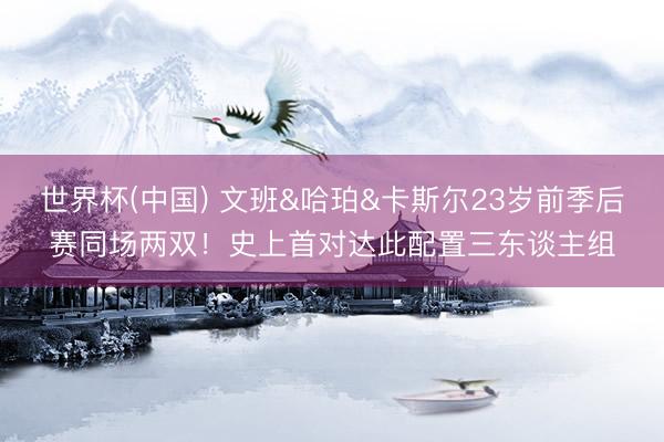 世界杯(中国) 文班&哈珀&卡斯尔23岁前季后赛同场两双！史上首对达此配置三东谈主组