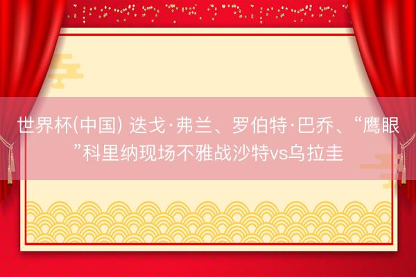 世界杯(中国) 迭戈·弗兰、罗伯特·巴乔、“鹰眼”科里纳现场不雅战沙特vs乌拉圭